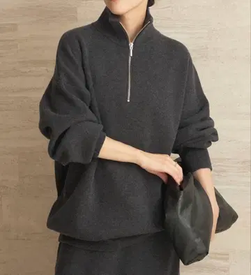 plage 스무스 하프 Zip 니트