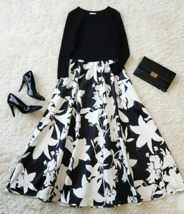 바니스뉴욕 리브 니트 절개 롱 원피스 도킹 원피스