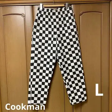Cookman 체크 무늬 워크 팬츠
