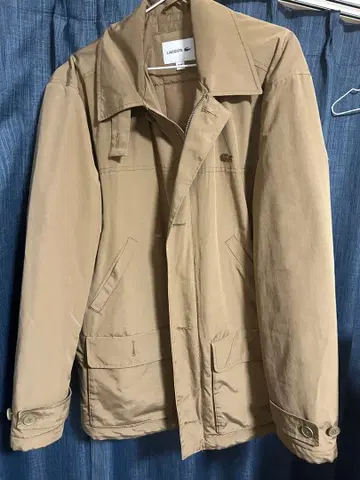 LACOSTE 베이지 퀼팅 자켓