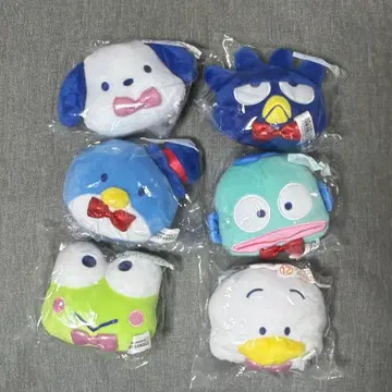 산리오 하피단부이 제일복권 페이스 마스코트 6개 묶음 판매