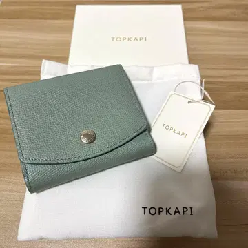 새상품급 TOPKAPI 그린 그레이 접이식 지갑