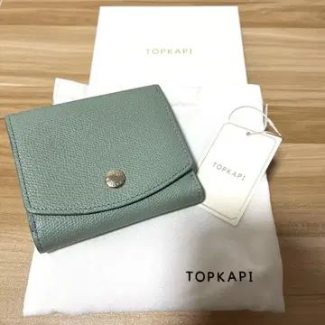 새상품급 TOPKAPI 라이트 카키 접이식 지갑