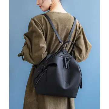 VitaFelice 본 소가죽 2way 오벌 럭색