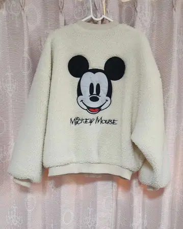 새상품급 미키마우스 보아 블루종