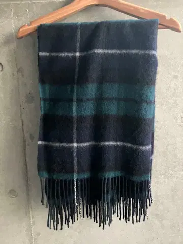 캐시미어 100% 체크 무늬 스톨