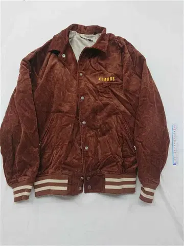 엑스라지 코듀로이 바시티 자켓 자수 로고 브라운 계열 L 남성용