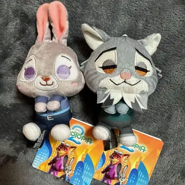 주토피아 2 & you 마스코트 Vol.2 파우버트 주디 세트