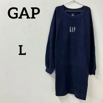 GAP 롱 맨투맨 원피스 네이비 L