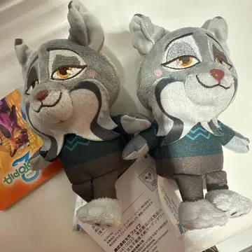 주토피아2 파우버트 마스코트 2개 세트 택 포함