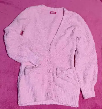 핑크 플리스 가디건 2점 마즈