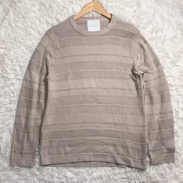 MACKINTOSH PHILOSOPHY 베이지 스트라이프 니트 스웨터