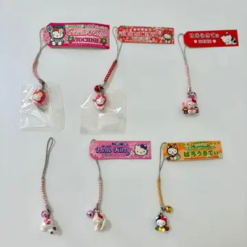 지역 한정 키티 매듭 스트랩 6종 세트 도치기 한정/나스/닛코