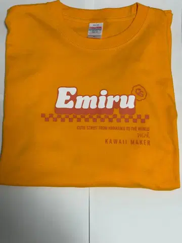 CUTIE STREET 카와모토 에루 OSHI API 티셔츠 ver.2