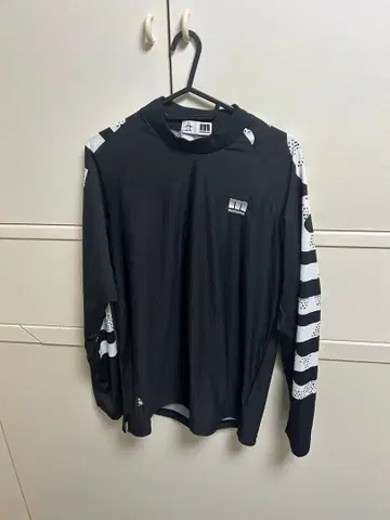 munsing wear 남성용 L 블랙 긴팔 셔츠