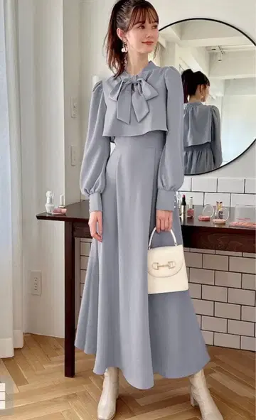 전후 2Way 리본 플레어 원피스[tu562]