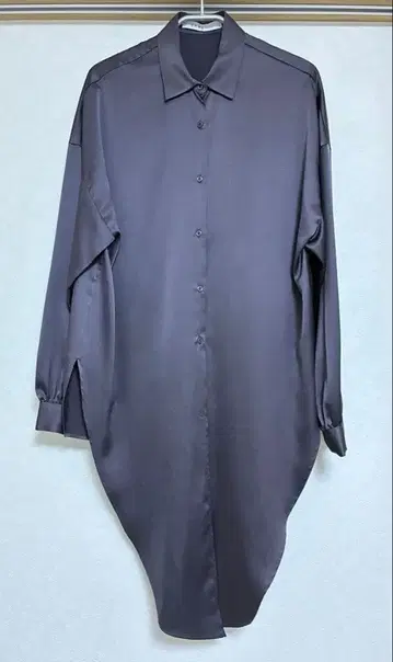 여성용 긴팔 블라우스 프론트 오픈