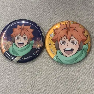 하이큐!! 코스모 월드 캔뱃지 히나타 쇼요 2종 세트
