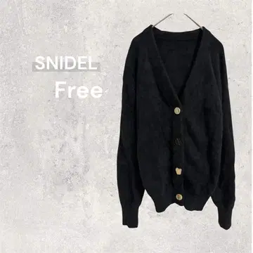 스나이델 가디건 긴팔 겉옷 버튼 V넥 폭스 울