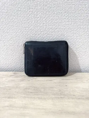 핸더 스킴 스퀘어 지퍼 퍼스 블랙