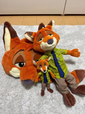 주토피아 닉 와일드 봉제 인형 봉제 인형 배지 팬캡