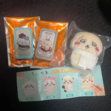 치이카와 코스 하치와레 랏코 슬라이드 케이스 치이카와 클립 봉제 인형