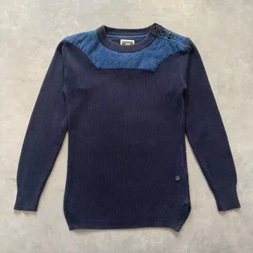 G-Star RAW JOVER R KNIT S 리브 네이비 절개