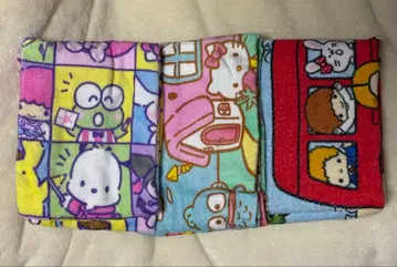 산리오 캐릭터 페이스 타월 3장 세트