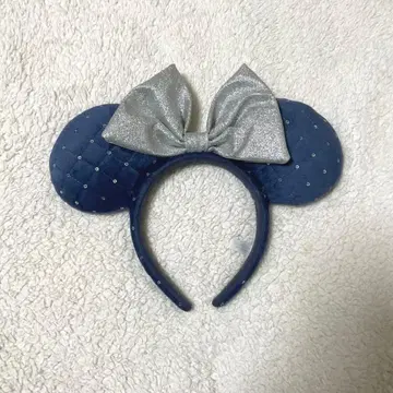 가격 인하 [ Disney ] 미니 머리띠 트위드풍 (블루)