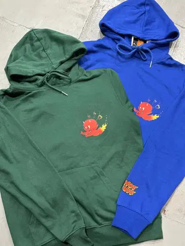 핫토 스태프 더 리틀 데빌 후드티 악마 레드 데빌 2벌 세트 M 사이즈