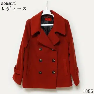 somari 빨간색 울 피코트