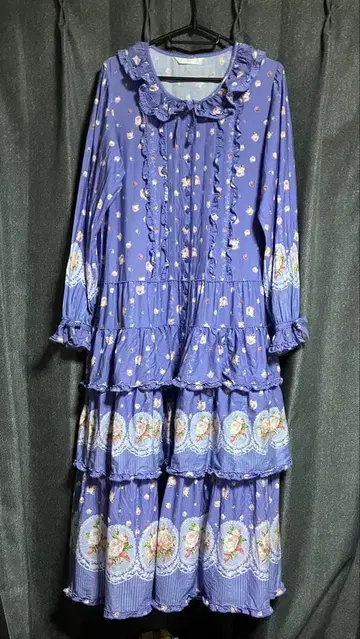 핑크하우스 롱 원피스 로즈 가드너 긴팔