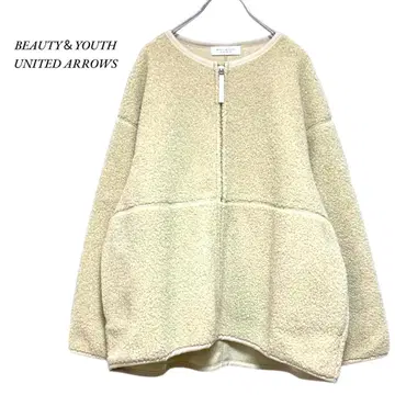 뷰티앤유스 파이핑 보아 블루종 내추럴