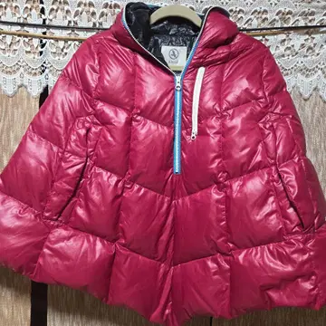 AIGLE 다운 판초 코트