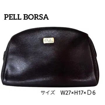 새상품급 페레볼사 세컨드 백 클러치백 가죽 블랙