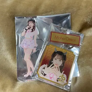 AKB48 오오세이 마호 2단 아크릴 키링 아크릴 스탠드 2개 세트