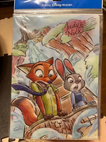 도쿄 디즈니 리조트 주디 닉 클리어 파일 4장 세트