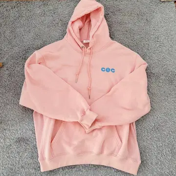 새상품급 cec 한국 chancechance 후드 부착 후드티 핑크