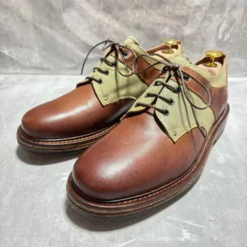 [ 미사용 새상품 ] BUTTERO 드레스 슈즈 27cm 가죽 캔버스