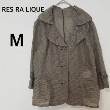 레랙 RES RA LIQUE 보더 겉옷 [ M ] 실크 블렌드 고급