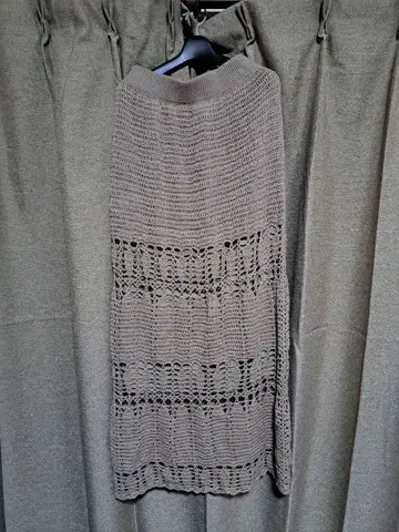 니트 그레이 타이트 스커트 사이즈 F