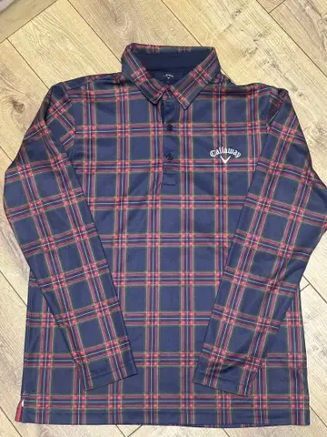캘러웨이 체크 무늬 남성용 셔츠 L 사이즈