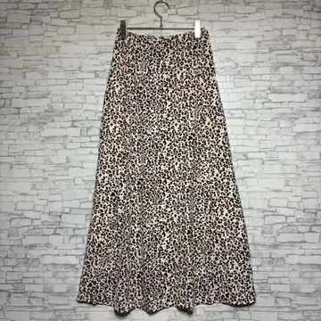 부즈루드 레오파드 무늬 롱 스커트 허리밴딩 프리 사이즈