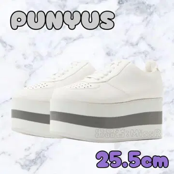 미사용 새상품 PUNYUS 통굽 스니커즈 25.5cm 사이즈 3