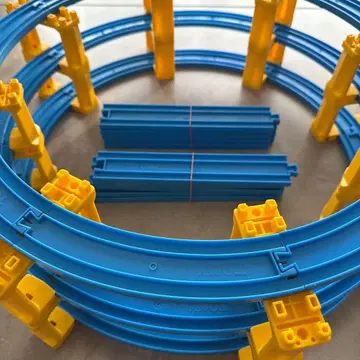 프라레일 파랑과 노랑 레일 세트