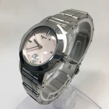 agnes b. 에네스베 여성용 손목시계 새 배터리 교환 완료 상품급