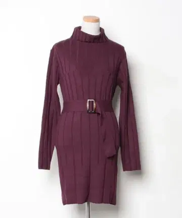 RESEXXY 와이드 리브 니트 원피스