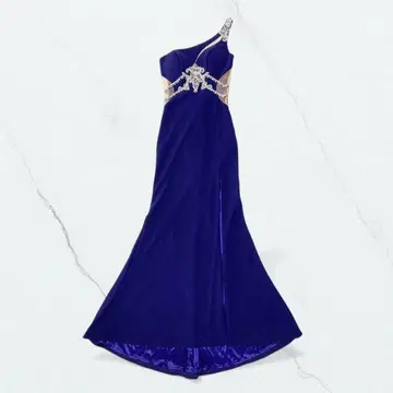 IRMA  원숄더 데콜테 비쥬 롱 드레스