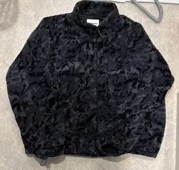 카모 패턴 보아 플리스 자켓