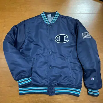 챔피온 바시티 자켓 L 사이즈 네이비 충전솜